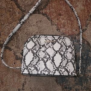 Steve Madden Black and White Patterned Crossbody Bag